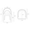 Manhattan Comfort 7-PieceRockaway 70.86 Dining Set with 6 Carrington Chairs in Black and Light Grey 6-DT02DC089AR-BKLG - alternate 3